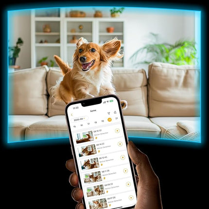 ARENTI 5G Indoor Security Camera, 4MP Pet Camera with Speaker for Dog/Cat, Baby Monitor with Phone App, Dual-Band WiFi, Auto Tracking, Super Night Vision, 2-Way Talk, 64G Local Storage (P2Q 64G)