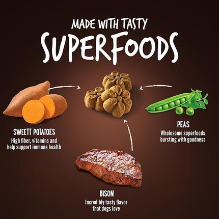 Fruitables Dog Treats, Grilled Bison, 12 Ounces Pack of 2 | Skinny Mini | Low Calorie | Training Treats | Wheat-Free