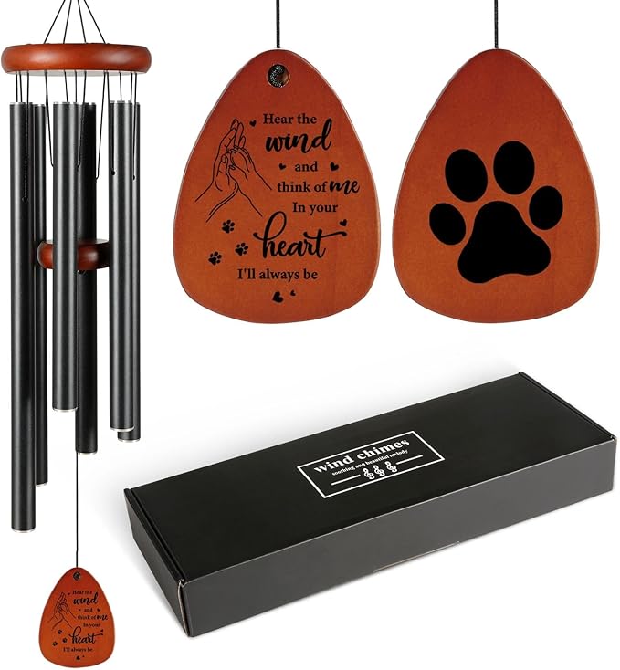 SteadStyle Pet Memorial Gifts for Dogs, Dog Memorial, Pet Memorial Wind Chime, Loss of a Dog Sympathy Gift, in Memory of Dogs Cats Gifts,Remembrance Bereavement Gift 36 in