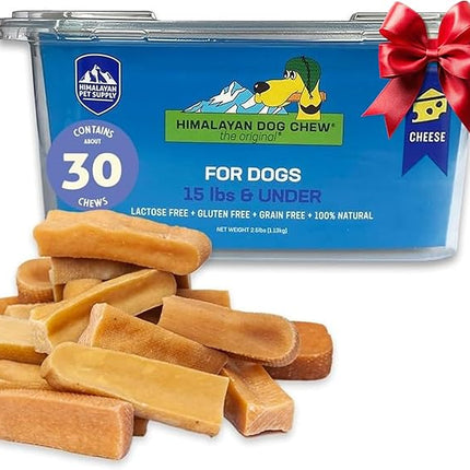 Himalayan Hard Cheese Chews | Long Lasting, Stain Free, Protein Rich, Low Odor | 100% Natural, Healthy & Safe | No Lactose, Gluten Or Grains | 2.5 lbs BULK TUB | SMALL | for s 15 Lbs & Smaller