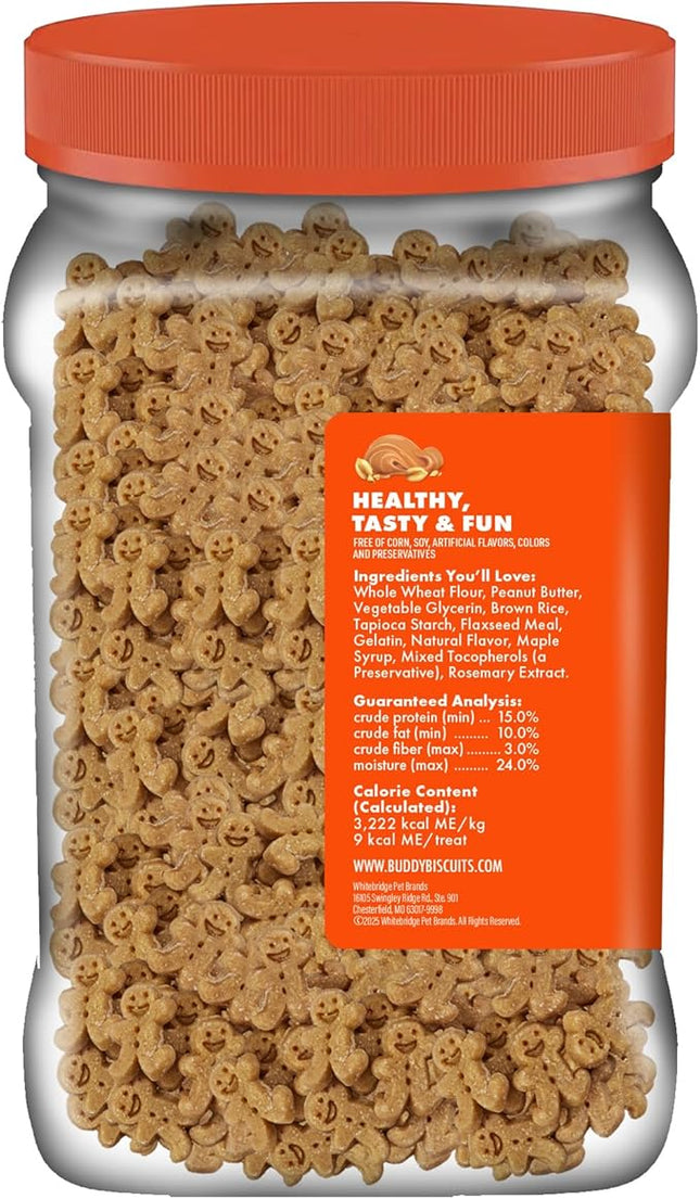 Buddy Softies Soft & Chewy Dog Treats, Peanut Butter, 20 oz. Jar