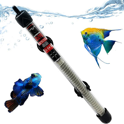 Fish Tank Aquarium Heater - Adjustable Temperature Submersible Thermostat Heater,25W/50W/100W/150W/200W/300W