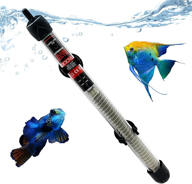 Fish Tank Aquarium Heater - Adjustable Temperature Submersible Thermostat Heater,25W/50W/100W/150W/200W/300W