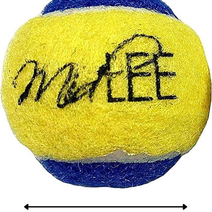 Midlee X-Small Dog Tennis Balls 1.5" Pack of 12 (Blue/Yellow, 1.5 inch)