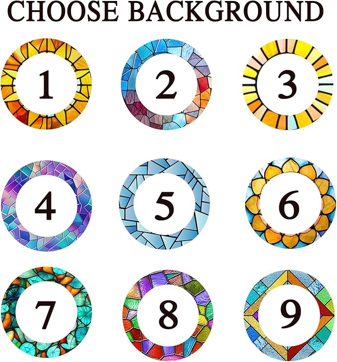 Gabita Custom Pet Portrait Stained Glass Window Hanging, Memorial Dog Portrait Art Light Catcher, Dogs Ornament Christmas Tree, Dog Sympathy Gift, Pet Memorial Ornament