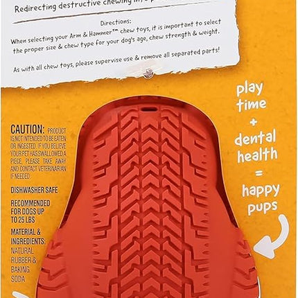 Arm & Hammer for Pets Super Treadz Mini Gorilla Dental Chew Toy for Dogs - Dog Dental Chew Toys - Reduce Plaque & Tartar Buildup Without Brushing - for Dogs up to 25 Lbs (Pack of 3)