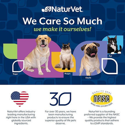 NaturVet All-in-One Adult Dog Daily Care, 10-in-1 Supplement Dog Soft Chews for Mobility, Skin, Digestion, Teeth, Cognition, Eyes, Hickory Smoked Bacon Flavored Pet Supplement for Dogs, 60 Count