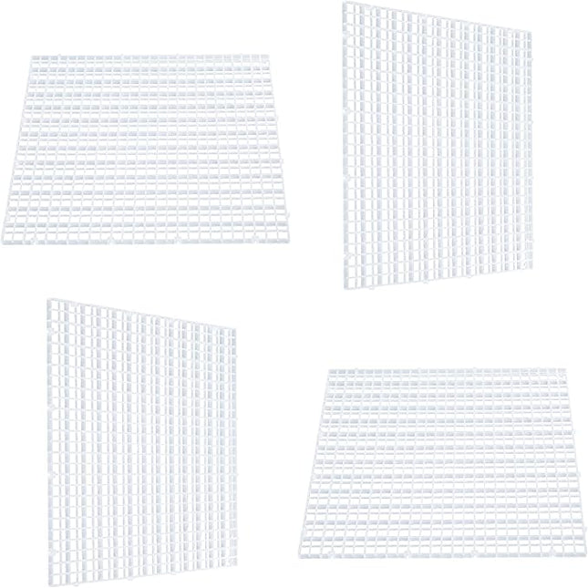 Aquarium Fish Tank Bottom Isolation, Grid Divider Tray Egg 4 Pcs (L 4pcs)