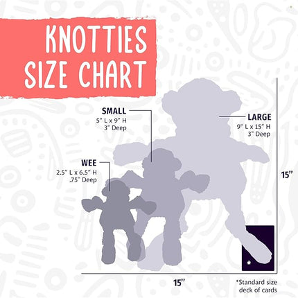 HuggleHounds Knottie Plush Dog Toy - Dog Stuffed Animal Toy, Puppy Toys, Squeaky Dog Toy for Small, Medium & Large Dogs, Durable Plush to Keep Them Busy, Officially Licensed - Army Mule, Small