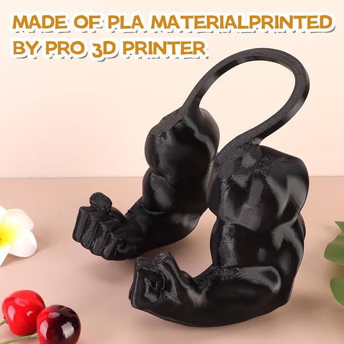 Cat Muscle Arm Halloween Cat Costume Accessory,3D Printed Cat's Neck Arm with Muscle for Pet Cosplay, Birthday Party,Halloween Costume Accessories Adjustable Lightweight Design - Black