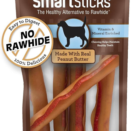 SmartBones SmartSticks, Treat Your Dog to a Rawhide-Free Chew Made with Real Meat and Vegetables (Pack of 4)
