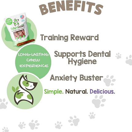 Nature Gnaws USA Steer Sticks for Dogs 5-7" (8oz) - Mixed Thickness - Long Lasting for Aggressive Chewers and Large Dogs - Natural Beef Bully Dog Chew Bones