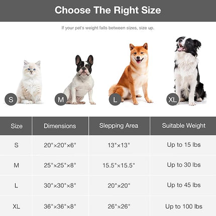 Love's cabin Round Donut Cat and Dog Cushion Bed, 36in Pet Bed for Cats or Small Dogs, Anti-Slip Water-Resistant Bottom, Super Soft Durable Fabric Pet beds, Washable Cat Dog Bed Stripe Grey