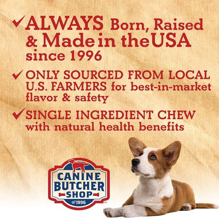 Pig Ears Strips for Dogs Made in USA, Sourced in USA Pig Ears Slivers, Natural, Small-Medium-Large Dog Chew Treat (1 lb)