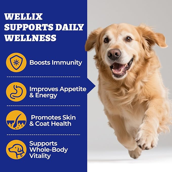 260 Bites Wellix 10-in-1 Dog Vitamins - Multivitamin for Dogs Immune Supports,Boost Hip&Joint,Skin&Coat,Liver&Gut Health -Dog Antioxidant Supplements