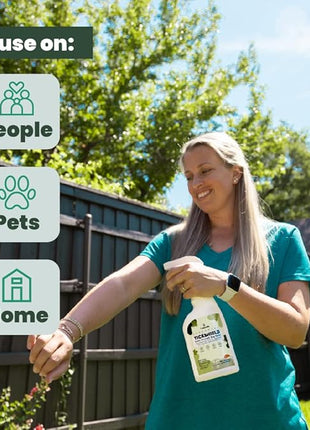 Cedarcide Extra- Strength Tickshield | Deep Woods Cedar Oil Tick & Mosquito Repellent Spray Kills & Repels Ticks, Fleas, Chiggers and Mosquitoes| For People & Pets | Natural Essential Oils | 4 Oz