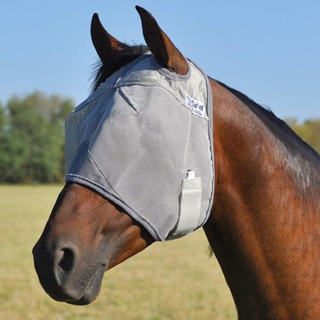 Cashel Crusader Fly Mask, Standard (Grey, Draft)