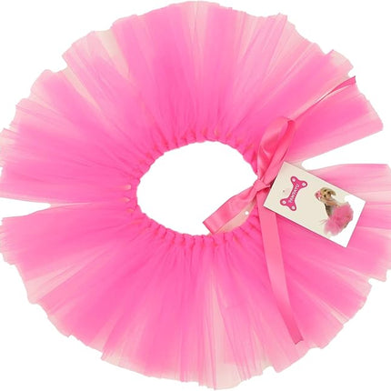 Handcrafted in USA Hotpink Tulle Tutu for Small Dogs