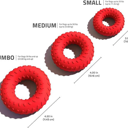 Playology Dog Toys | Dual Layer Ring Durable Chew Toy for Aggressive Chewers | Jumbo Beef Scented Toy - Easy to Clean and Made from Non Toxic Materials