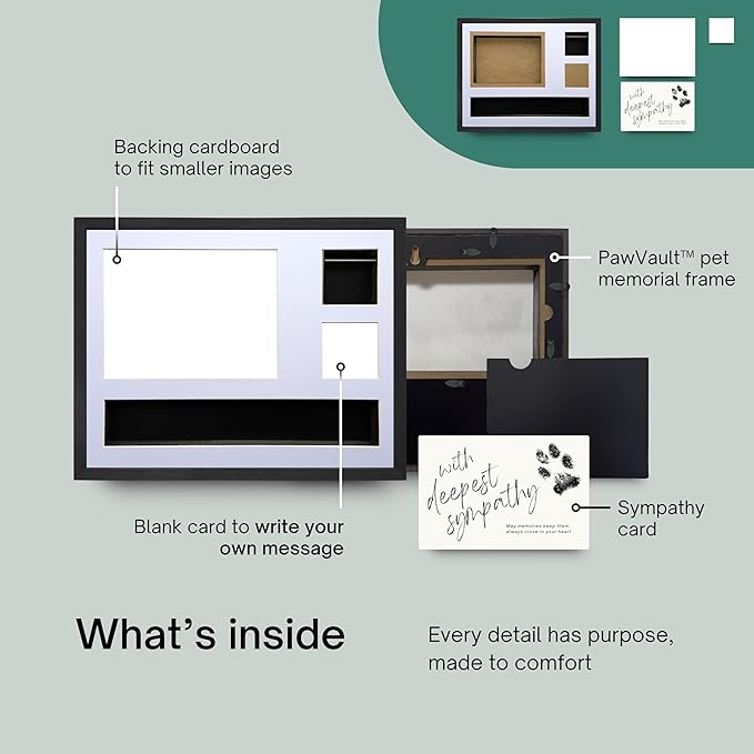 Pet Memorial Gifts for Dogs - Pet Memorial Shadow Box, Dog Loss Sympathy Gift, Pet Memorial Picture Frame, Pet Loss Gifts, Dog Bereavement Gifts