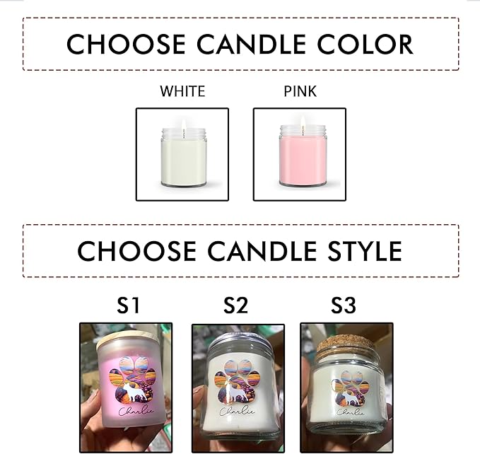 Dog Memorial Gifts Scented Candle - Dog Memorial Gifts for Loss of Dog, Pet Loss Gifts and Loss of Dog Sympathy Bereavement Gifts - Pet Memorial Candle for Pet Owners