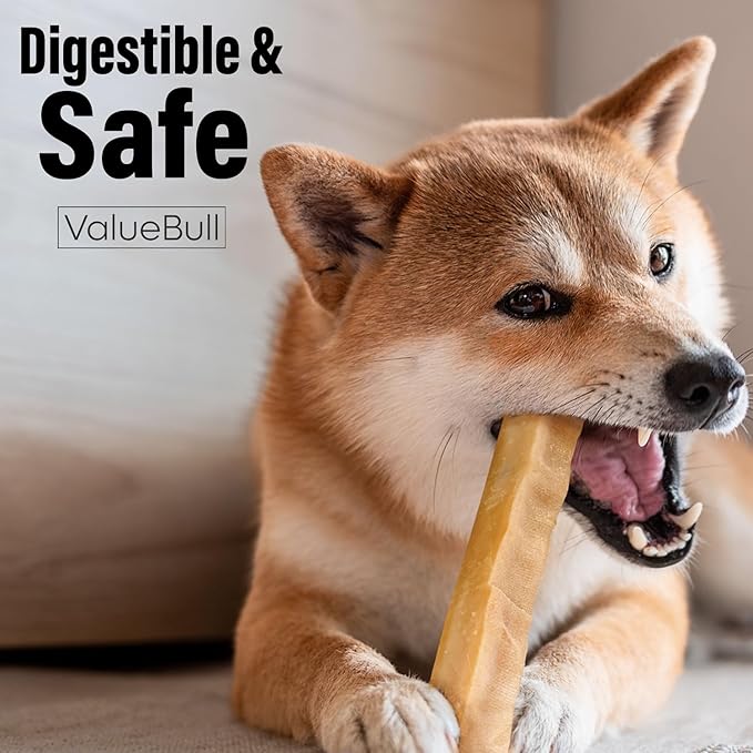 ValueBull Himalayan Yak Cheese Dog Chews, Large, 50 ct Wholesale Pack - Long Lasting for Aggressive Chewers, All Natural, Healthy & Safe, Low Odor Nepal Yak Milk Chews