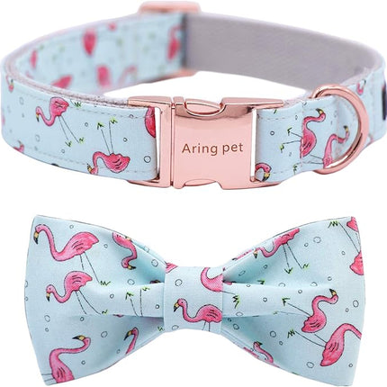 ARING PET Bowtie Dog Collar Adjustable Collars with Bow Tie for Dogs Small Medium Large