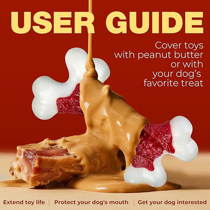 10-Pack Tough Dog Toys, Toys for Aggressive Chewers Large Breed, Chew Dogs, Bone Toy Nylon Dogs Almost Indestructible