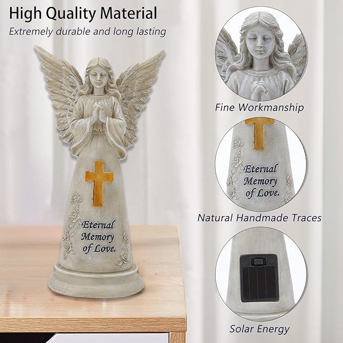 Dog Memorial Gifts for Loss of Dogs - Pet Loss Sympathy Gifts, Dog Passing Away Bereavement Gift, Remembrance Grieving Dogs Angel Figurine Statue for Pet Lover