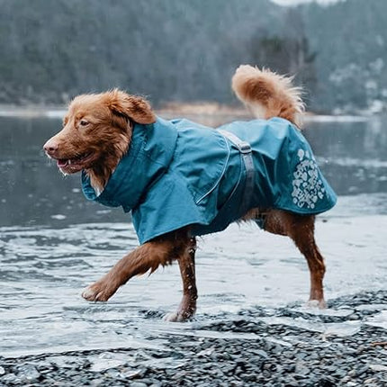 Hurtta Monsoon Coat, Dog Raincoat, Bilberry, 28 in