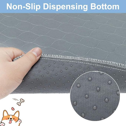 KOOLTAIL Washable Pee Pads for Dogs - Waterproof Dog Mat Non-Slip Puppy Potty Training Pads, Reusable Whelping Pads for Dog Crate PlayPen