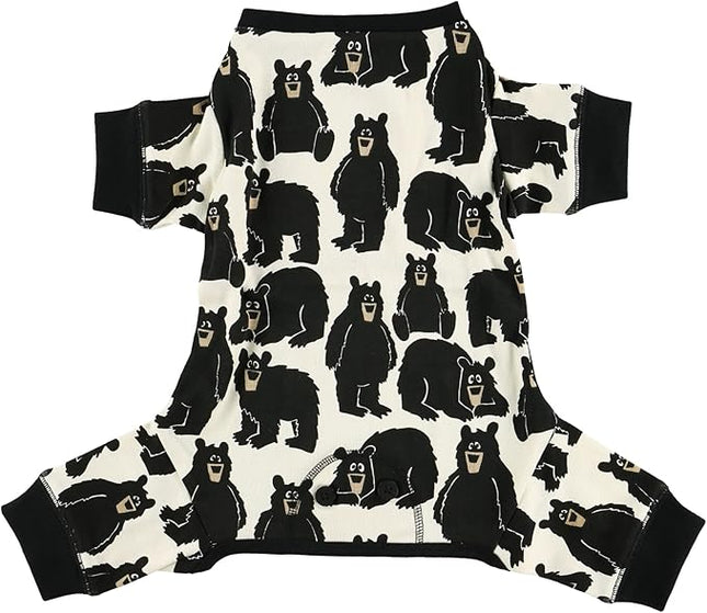 LazyOne Flapjacks, One-Piece Dog Sweater, Matching Family Pajamas for Dogs, Bear, Animal (Large)