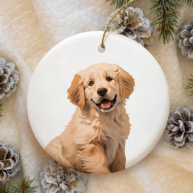 Personalized Pet Memorial Christmas Ornament – Customizable Dog or Cat Ornament – “How Lucky I Am” Quote – Customizable with Pet’s Name and Date – Unique Pet Lover Gift