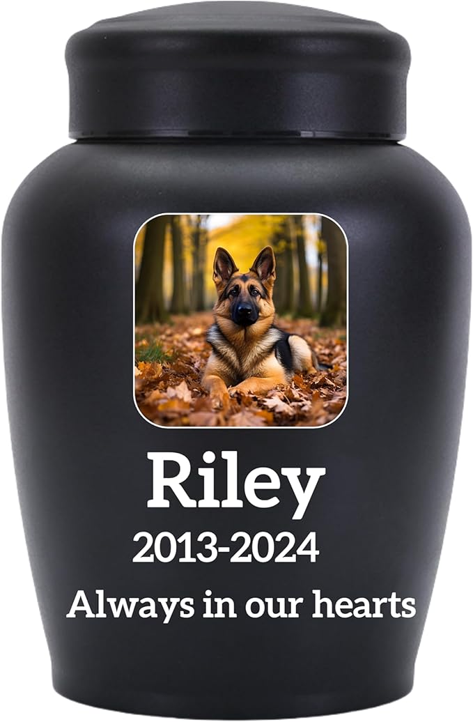 Dog Urn Personalized,Custom Pet Urns for Cats,Cat urn,Urns for Dog and Cat Ashes,Pet Memorial Gifts Square