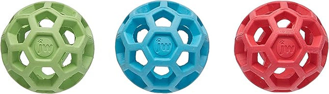 JW Pet Company Mini Hol-ee Roller Dog Toy, Colors Vary - Pack of 3