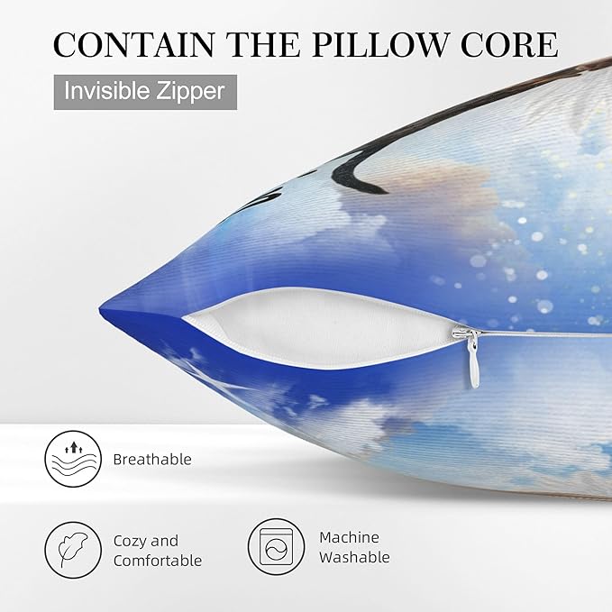 Funnylife Personalized Pet Memorial Throw Pillow with Photo Pet Memorial Gifts for Dogs Cats Loss of Dog Sympathy Gift Dog Bereavement Remembrance Picture Pillow