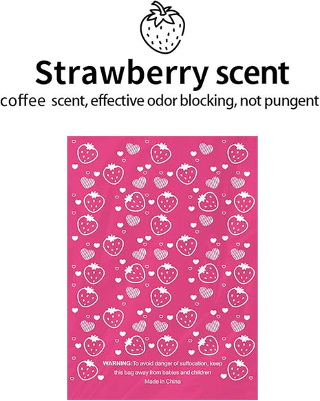 Biodegradable Dog Poop Bags Rolls with Pull-Ring Dispenser - 5 Fresh Scents, Large 9x13 Inch Plant-Based Bags, Leakproof & Easy Tear ((Strawberry Scent,Pink,240 Count, 16 Rolls)