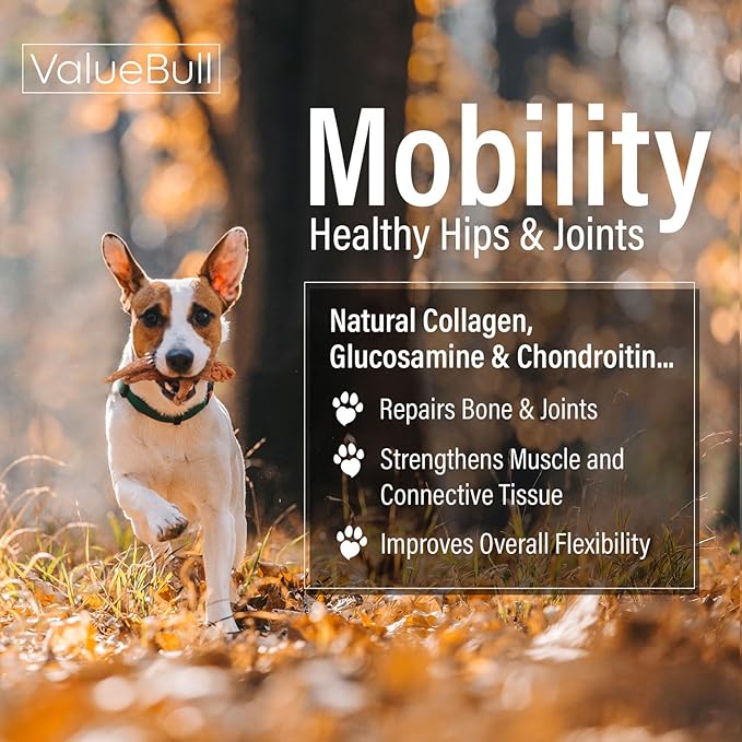 ValueBull Chicken Feet for Dogs, 200 Count Bulk Pack - All Natural Dog Chew, Hip and Joint Chew, Single Ingredient Dog Treat