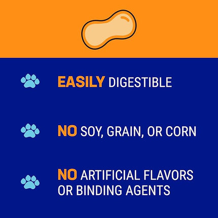 Himalayan Dog Chew Yak Cheese Dog Chews, Lactose Free & Grain Free, USA Made, For All Dog Breeds, Medium Density Cheese Chew, Resealable Pouch with 3 YUM Treats, Peanut Butter Flavor