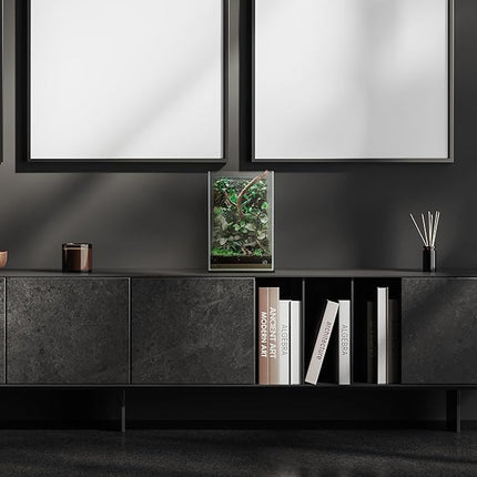 UNS Ultra Clear Rimless Tank - 5.9GAL | 22.5L - 9.84x9.84x14.17 | 25x25x36 CM, 5mm Glass Thickness, Leveling Mat Included - Low Iron, High Clarity Fish Tank w/ 45° Mitered Edge - [25T]