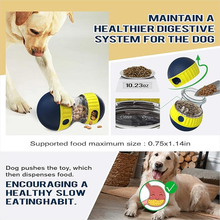 Extra-Large Size Dog Enrichment Toy for Medium/Large Aggressive Chewer Breed Dogs Treat Dispenser Ball Stimulating Game Indoor Food Dispensing Balls Puzzles Feeder Christmas & New Year Gift