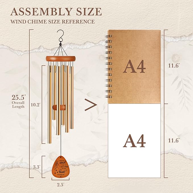 SteadStyle Pet Memorial Gifts for Dogs, Dog Memorial, Pet Memorial Wind Chime, Loss of a Dog Sympathy Gift, in Memory of Dogs Cats Gifts,Remembrance Bereavement Gift 25.5 in