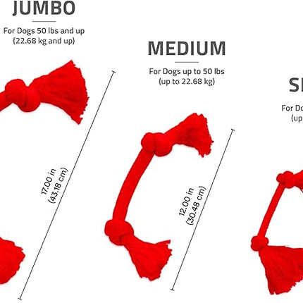 Playology Dog Toys | Dri-Tech Rope Toy Tug of War Rope for Aggressive Chewers | Jumbo Beef Scented Toy - Easy to Clean and Made from Non Toxic Materials