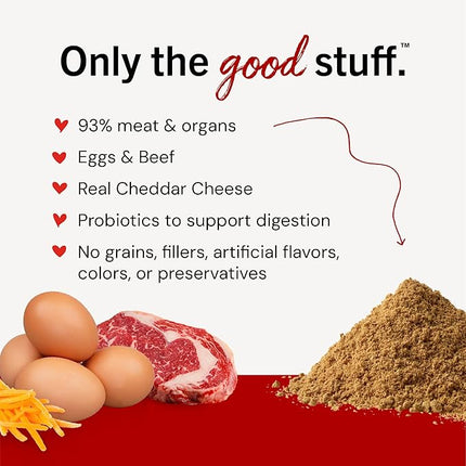 Stella & Chewy's Marie's Magical Breakfast Sprinkles Freeze-Dried Raw Breakfast Burger Recipe Grain-Free Dog Food Topper, 7-oz Bag