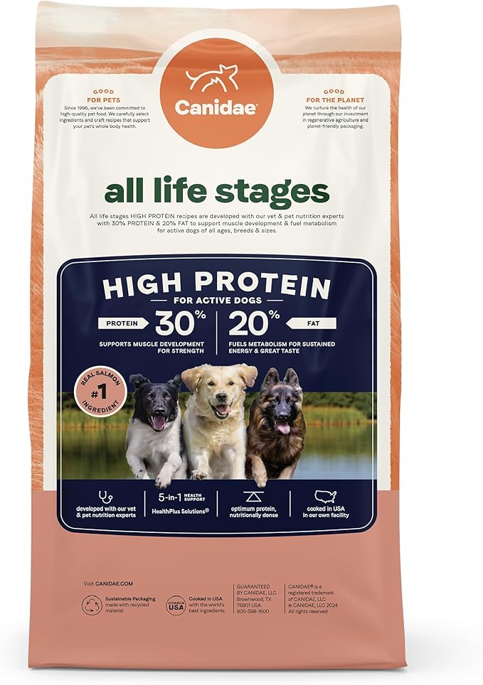 Canidae All Life Stages High Protein Dry Dog Food, Salmon & Ancient Grains Recipe, 4 lbs.