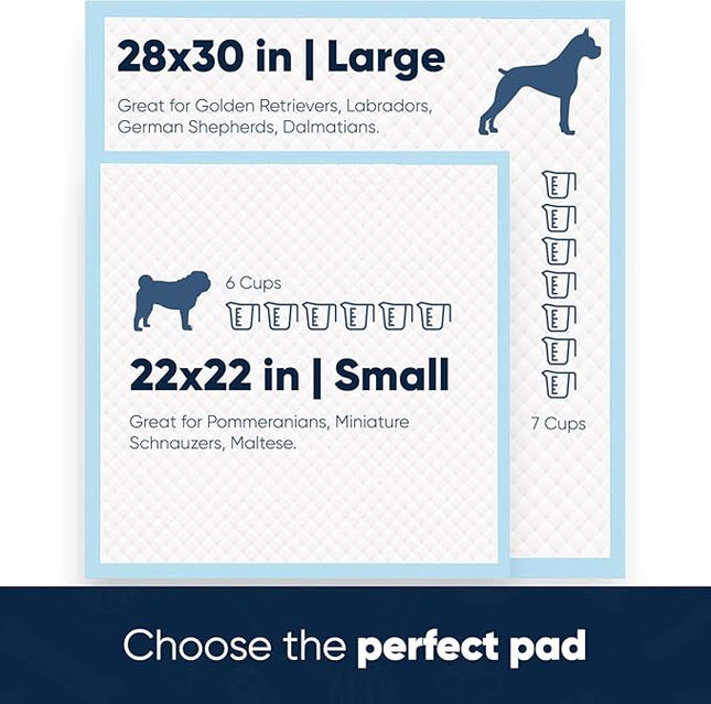 American Kennel Club Scented Puppy Training Pads with Ultra Absorbent Quick Dry Gel – 28 x 30 Pee Pads for Dogs - Fresh Scented - 50 Count, XL (Pack of 2)