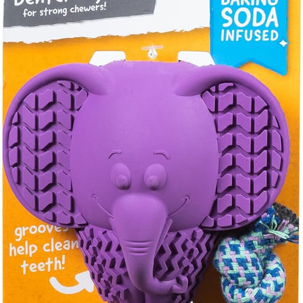 Arm & Hammer for Pets Super Treadz Large Elephant Dental Chew Toy for Dogs Dog Dental Toys for Aggressive Chewers Reduces Plaque & Tartar Without Brushing Safe for Dogs up to 35 Lbs