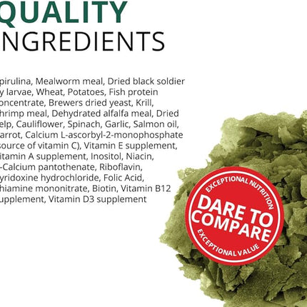 Fluval Bug Bites Fish Food with Spirulina, Flakes for Small to Medium Sized Fish, 0.63 oz., A7354, Brown