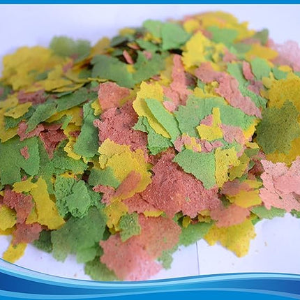 Color Enhancing Tropical Fish Food Flakes - 2.5lb Bulk Fish Food| Veteran Owned - Suitable for all Freshwater, Marine, Pond, And Goldfish | Nutritious Diet with Shrimp, Plankton, and Spirulina