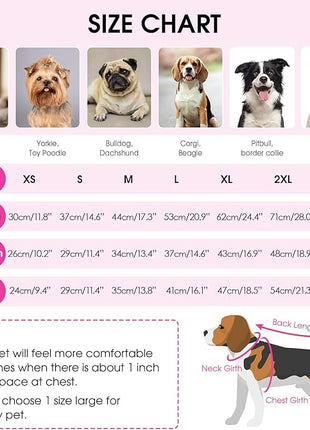 Queenmore XXL Dog Sweater, Large Dog Sweaters for Male Dogs, Turtleneck Plaid Kintsweaters for Large Breeds, Cold Weather Pullover Pet Clothes, Fuchsia 2XL